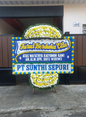 Papan Bunga Duka di Ajibata