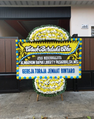 Papan Bunga Duka di Ajibata